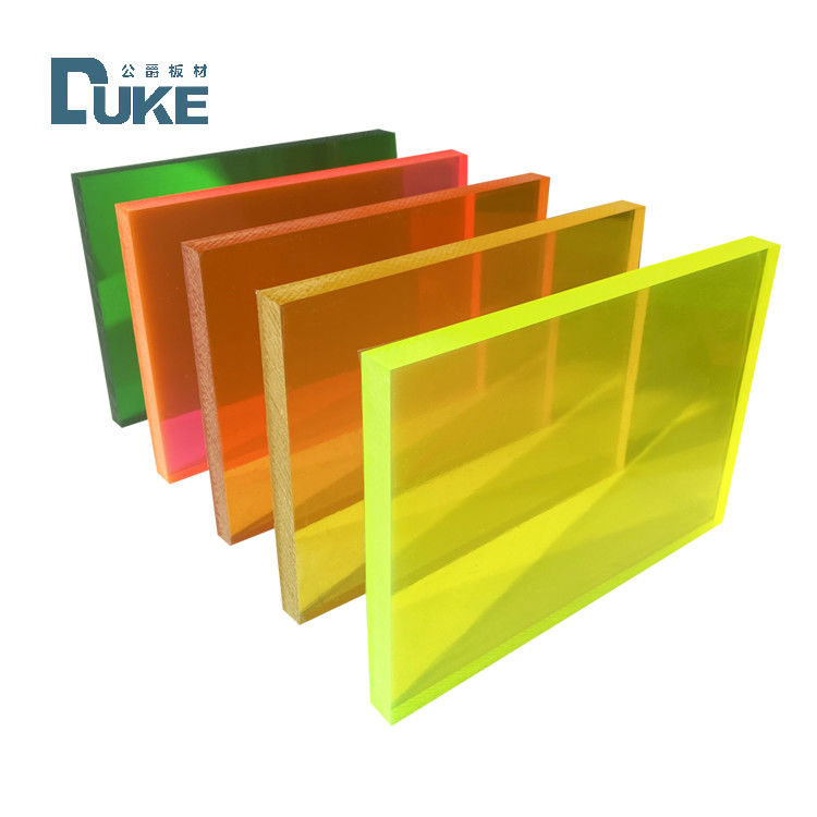 Custom 50mm Cast PMMA Heat Resistant Fluorescent Panel 12mm/10mm/20mm Acrylic Plastic Sheets Advertising Sign Decoration Board