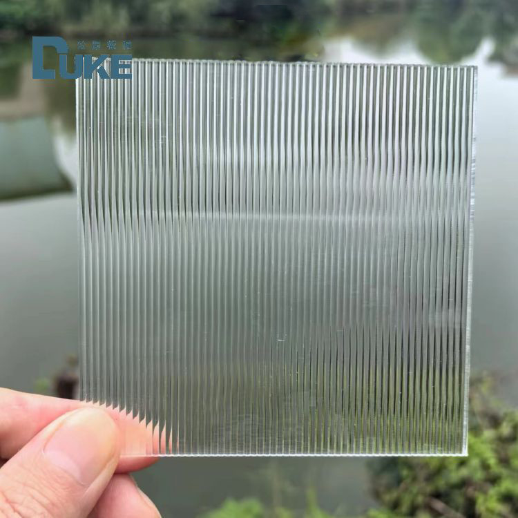 অভ্যন্তরীণ সজ্জা জন্য 1220 * 2440mm মধ্যে Reeded আলংকারিক প্যাটার্ন গ্রে এক্রাইলিক Perspex শীট